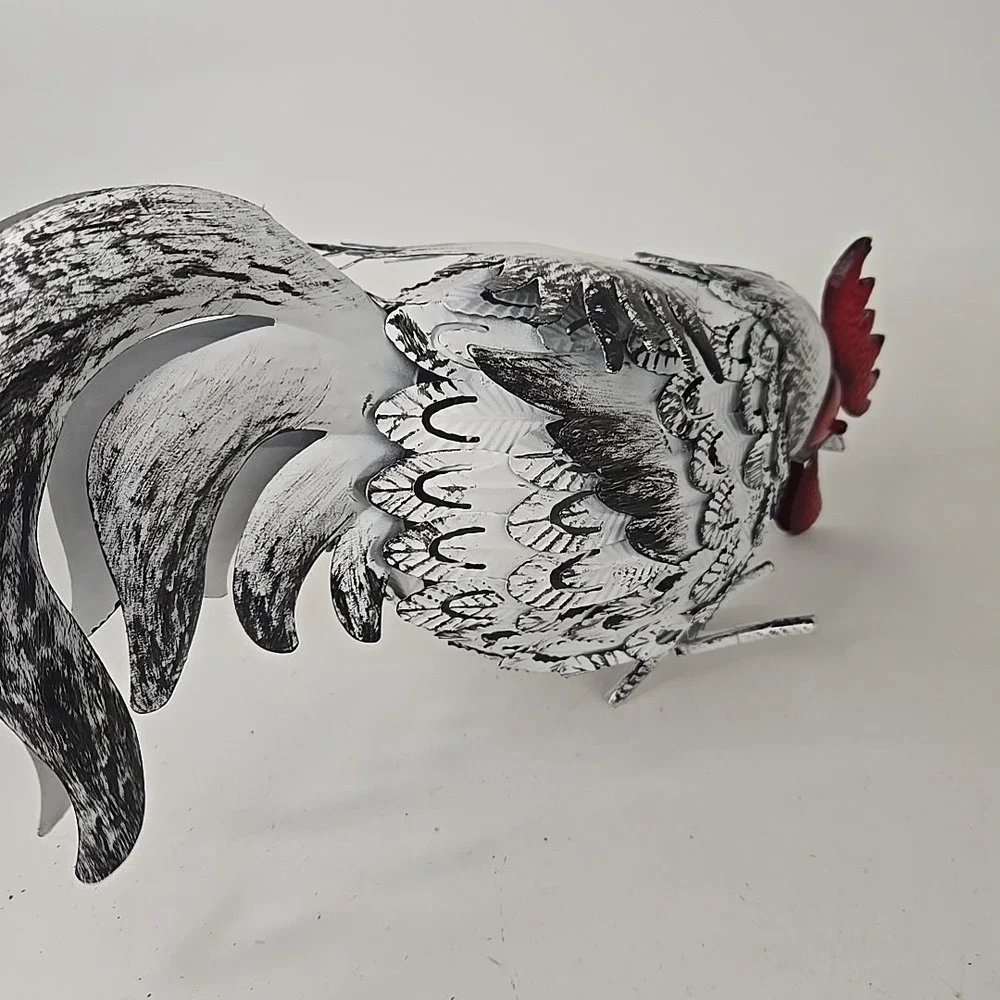 White Decorative Rooster 10